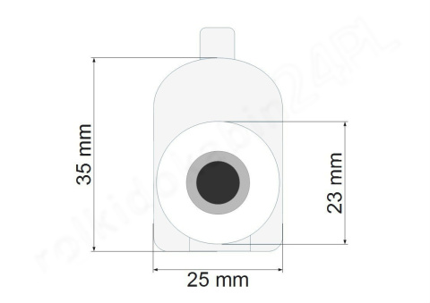 Komplet 8 rolek Z24-2/3 23mm Komplet 8 rolek Z24-2/3 23mm