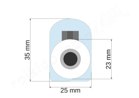 Rolka górna pojedyncza G14-1 23mm Rolka górna pojedyncza G14-1 23mm