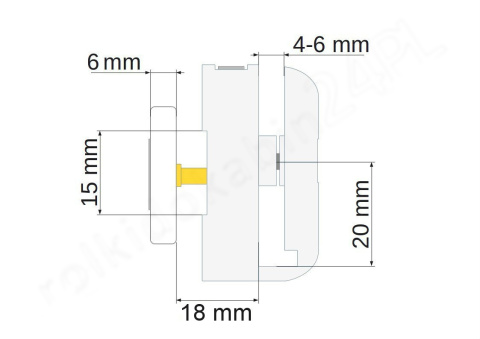 Rolka górna pojedyncza G24-2 23mm Rolka górna pojedyncza G24-2 23mm