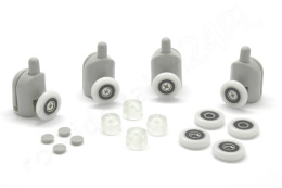 Zestaw 4 x rolka dolna D04-1/Z1 23mm + kółka 23mm + 4 odbojniki