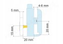 4x Rolka dolna pojedyncza D04-1 23mm