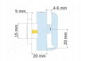 Zestaw do kabiny prysznicowej rolki Z04-1 23mm